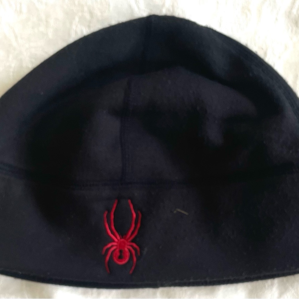 Men's Spyder Black Beanie Cap One Size